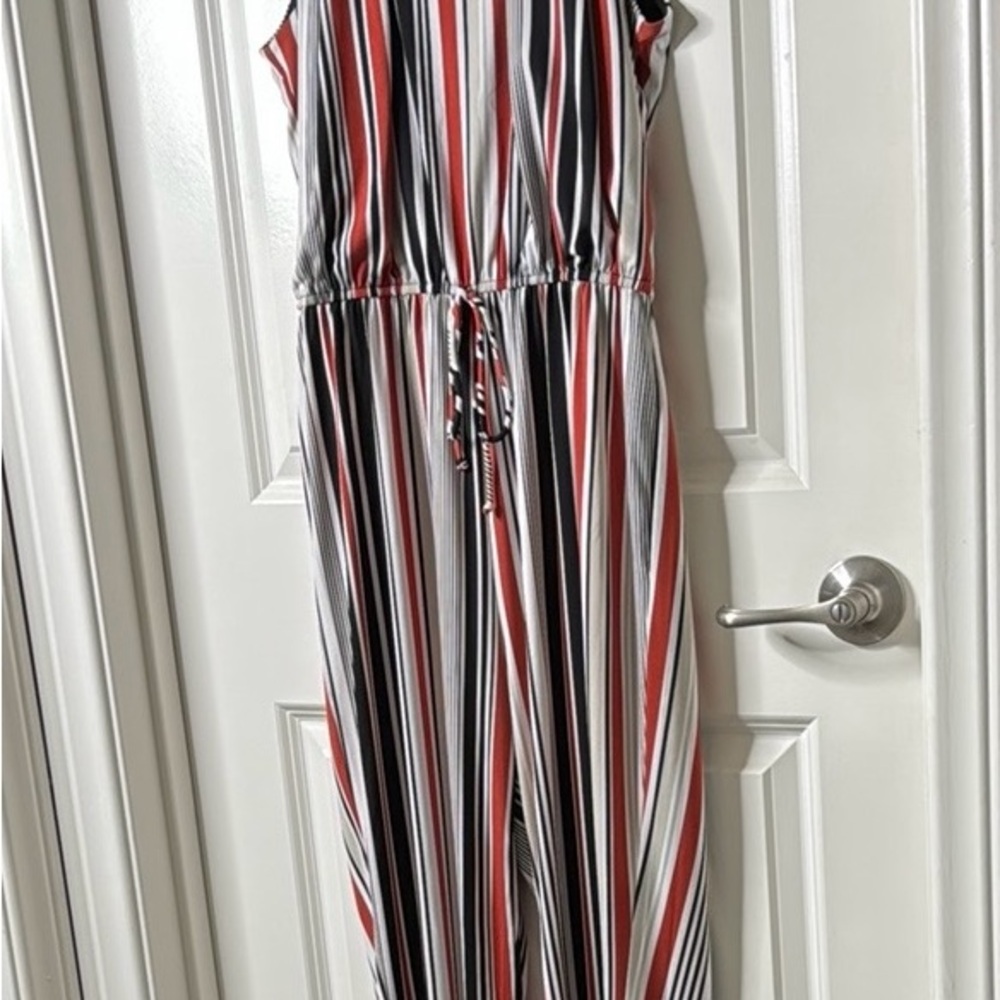 En Focus Studio Women's Stripe Jumpsuit